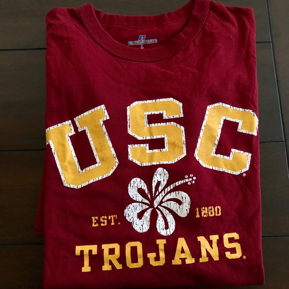 *NWOT* USC Trojan Hawaiian logo tee